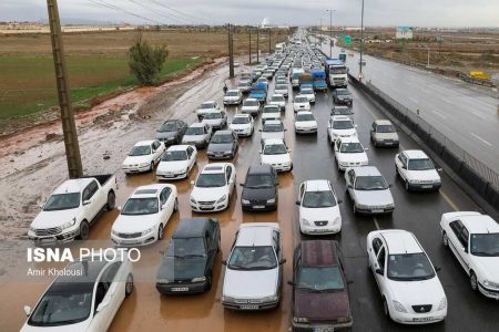 بارش برف و باران در جاده‌های ۸ استان/ بارش برف در جاده‌های آذربایجان شرقی و اردبیل