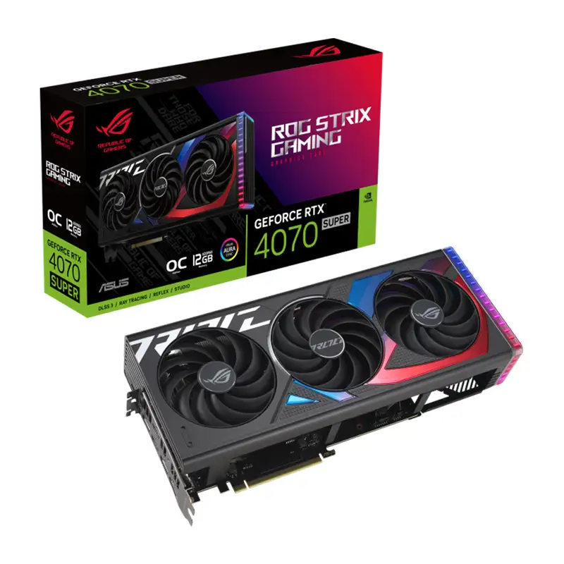 بررسی مشخصات کارت گرافیک ایسوس ROG Strix GeForce RTX 4070 SUPER OC Edition 12GB GDDR6X