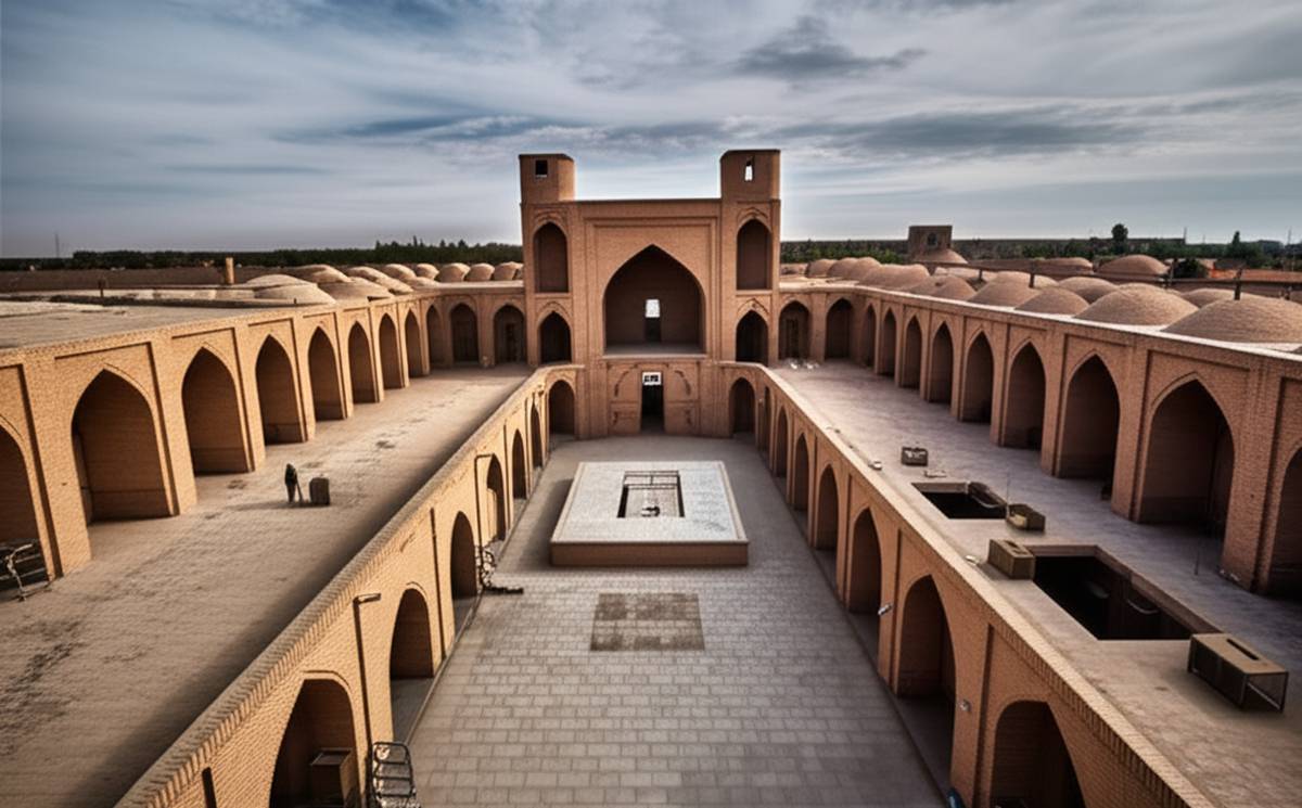 کاروانسرای دیر گچین - معرفی کامل بخش ها و معماری