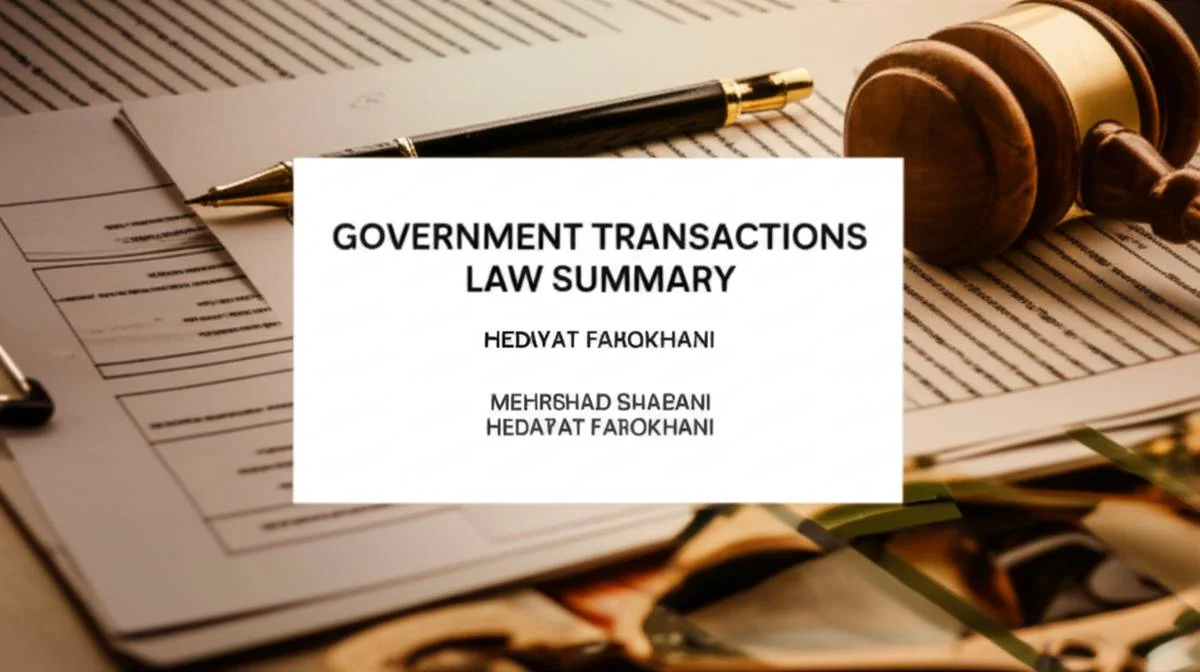 خلاصه کتاب حقوق معاملات دولتی | شبانی و فرخانی