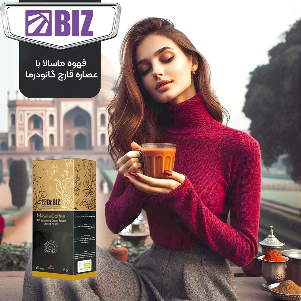 پودر قهوه فوری ۳در۱ همراه با زنجبیل و دارچین